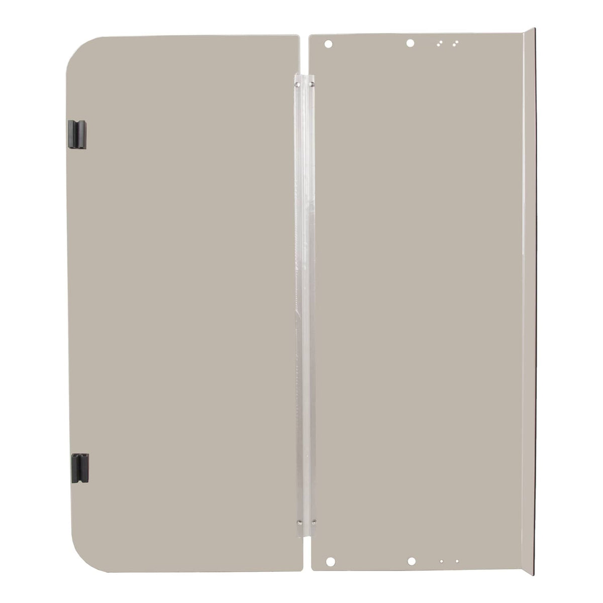 Tinted folding golf cart windshield windscreen, beige screen panels with hinge
