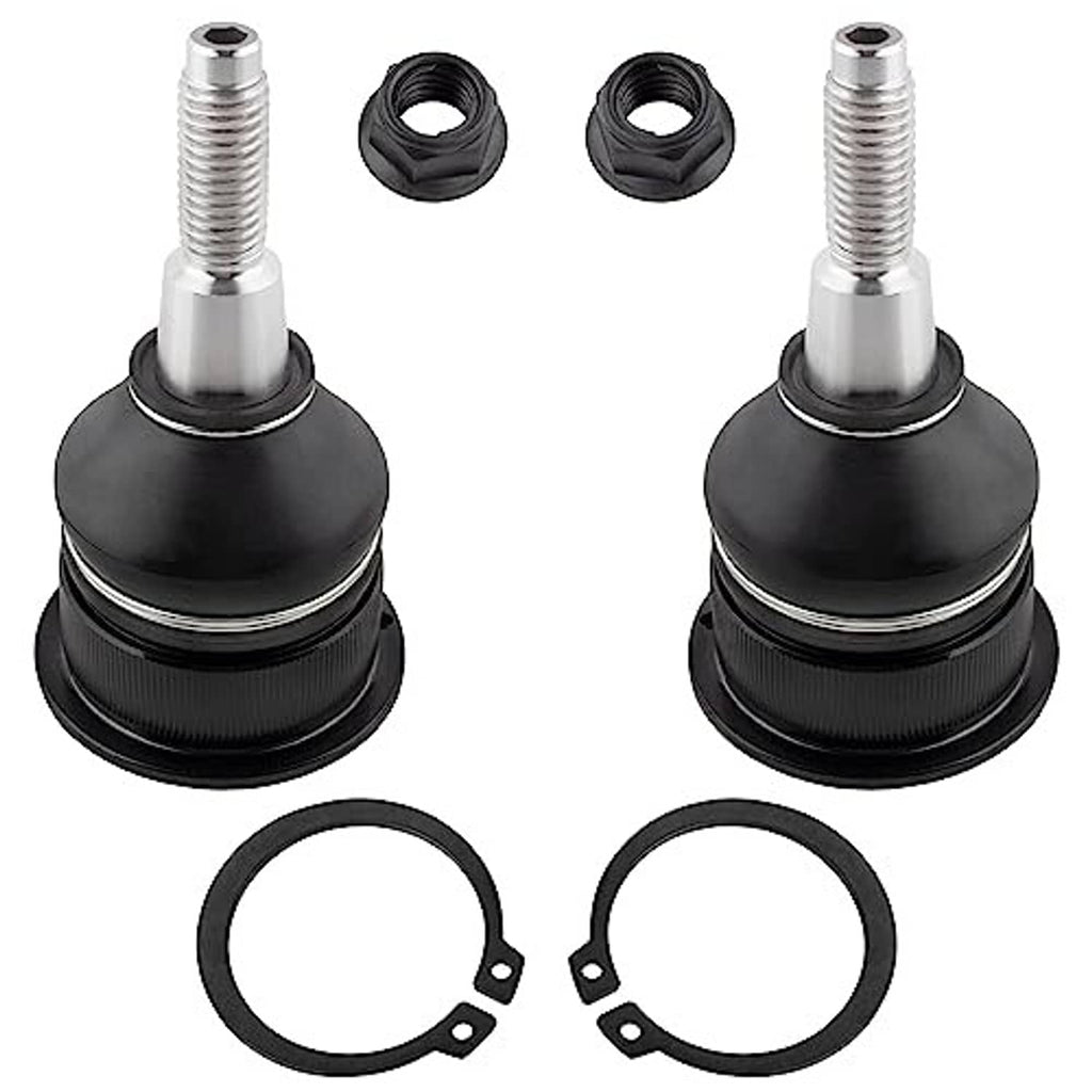 Pair of front upper ball joints with rubber boots and two seal rings