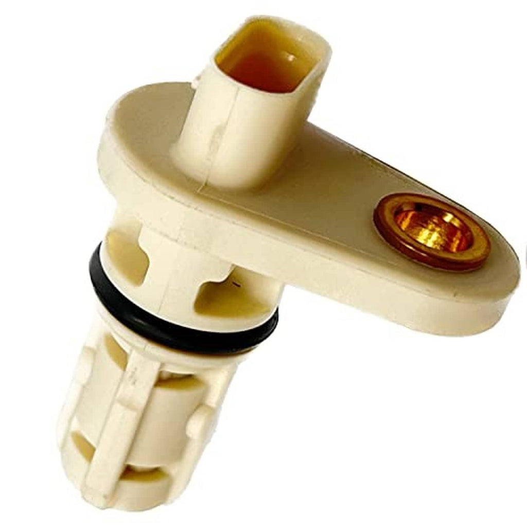 Crankshaft position sensor connector with white body and amber circular window