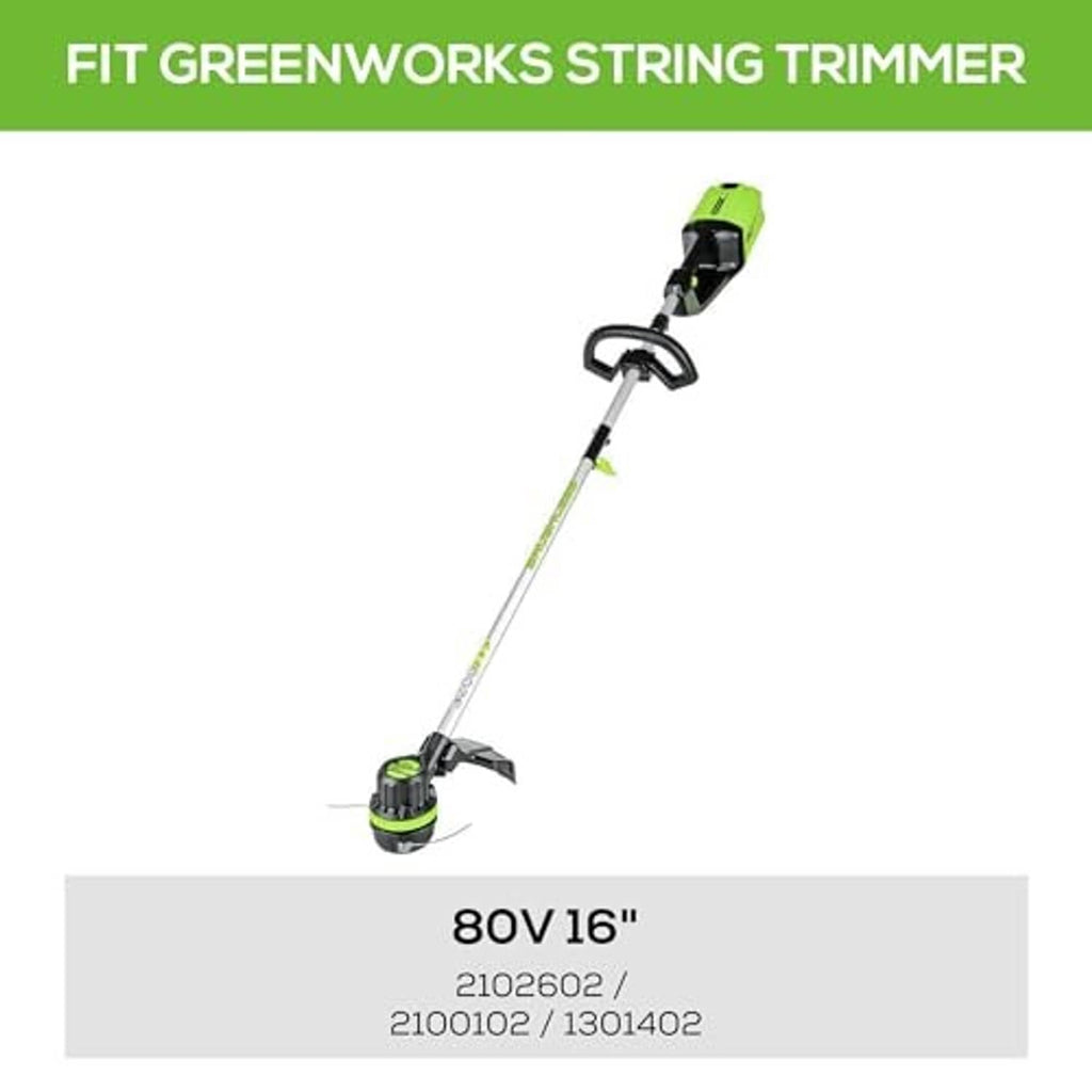 Greenworks string trimmer replacement spool set with 80V 16 in compatibility