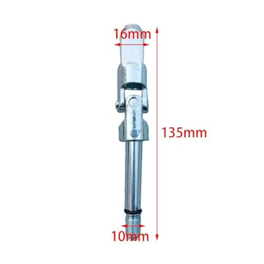 Universal joint jack tool dimensions: 135 mm length, 16 mm top, 10 mm rod