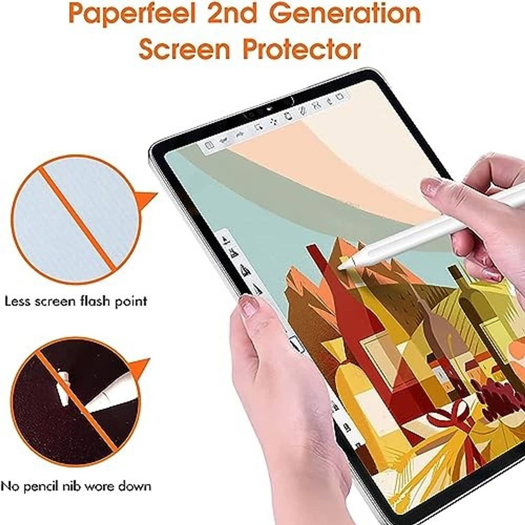 Paperfeel 2nd generation screen protector, less screen flash for smooth pen use