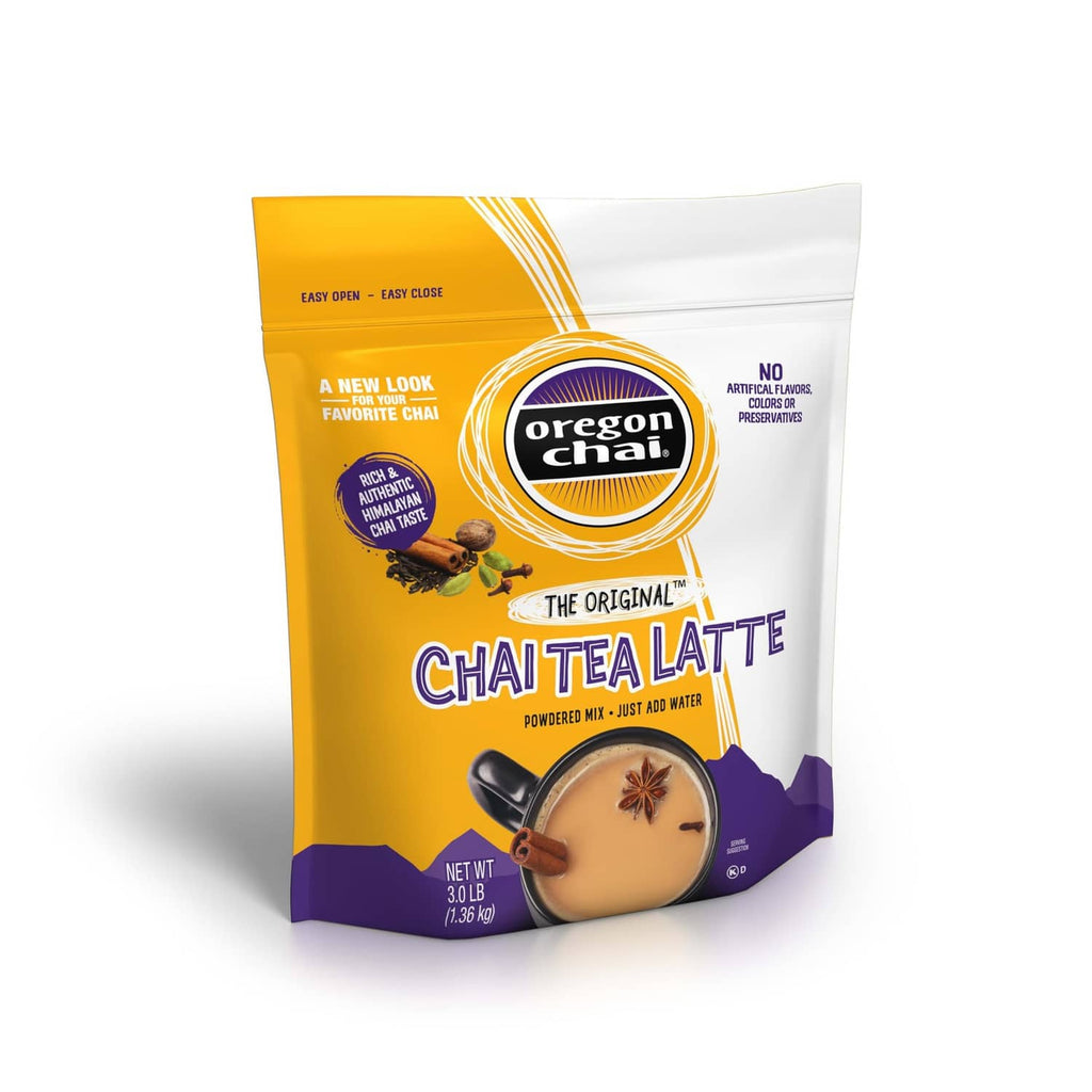 Oregon Chai Chai Tea Latte mix pouch, The Original, front view