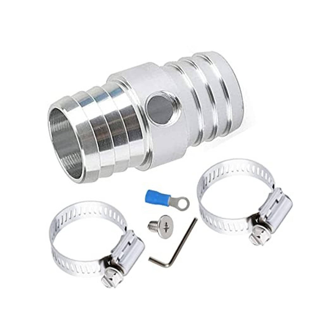 Stainless steel metal coupler with two hose clamps and grounding ring kit