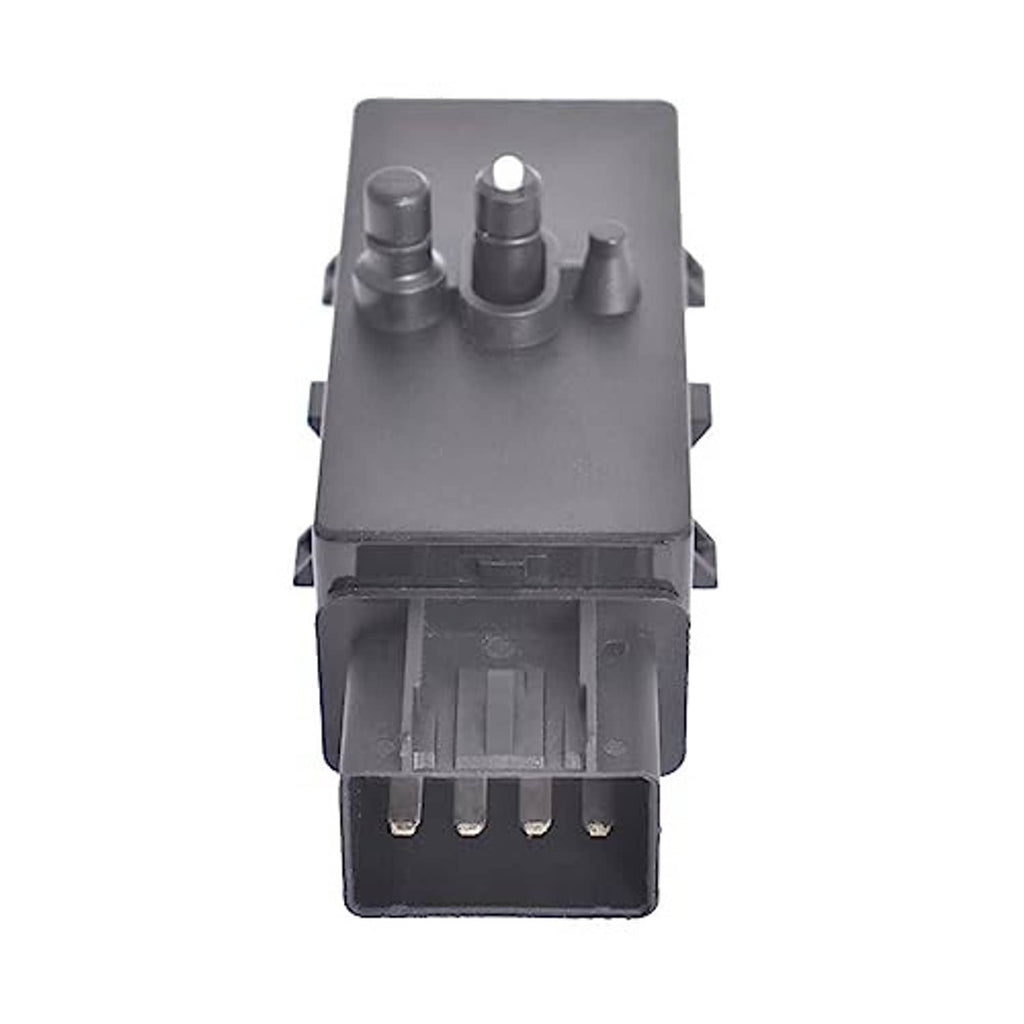 Power seat adjuster switch with gray cover and visible connector pins