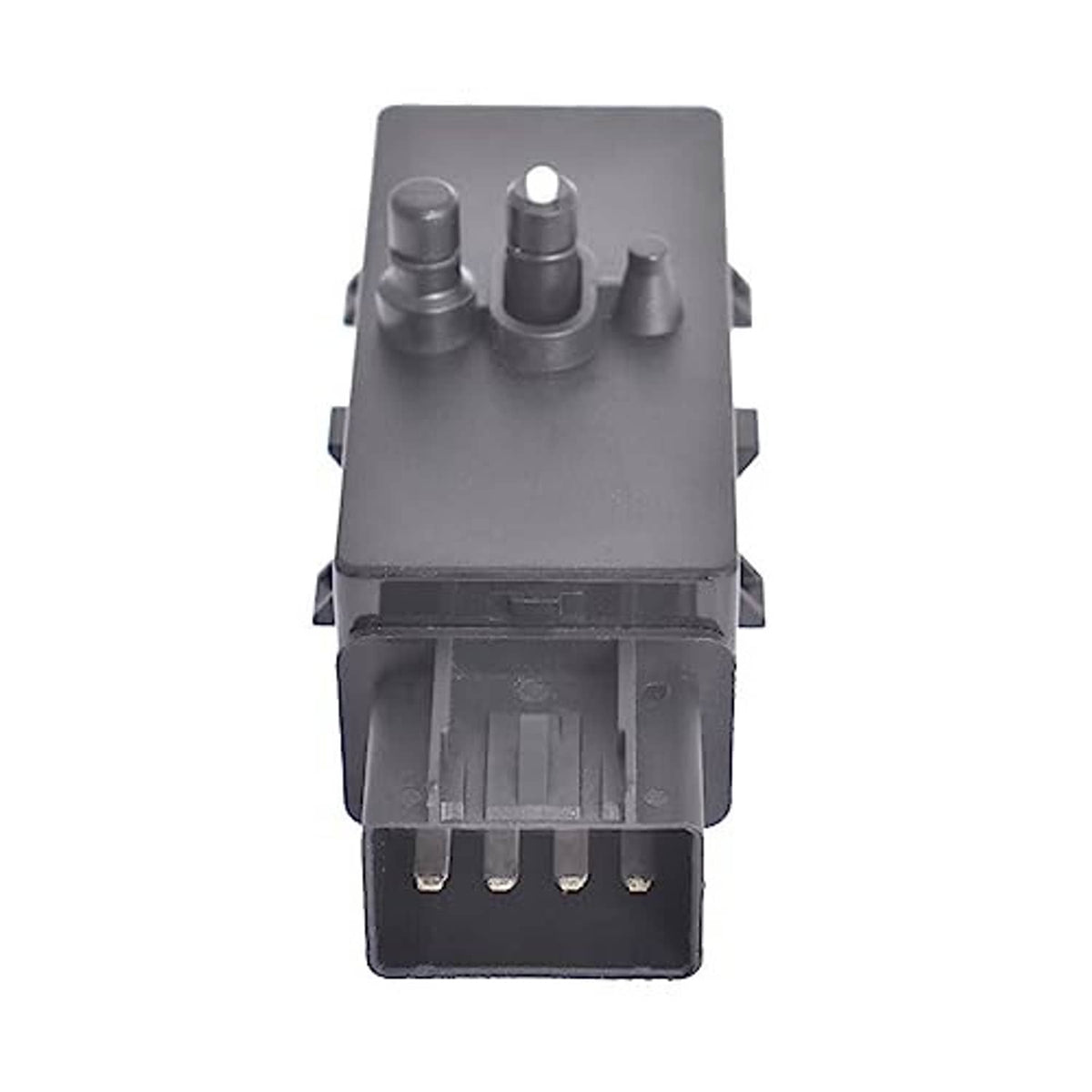 Power seat adjuster switch with gray cover and visible connector pins