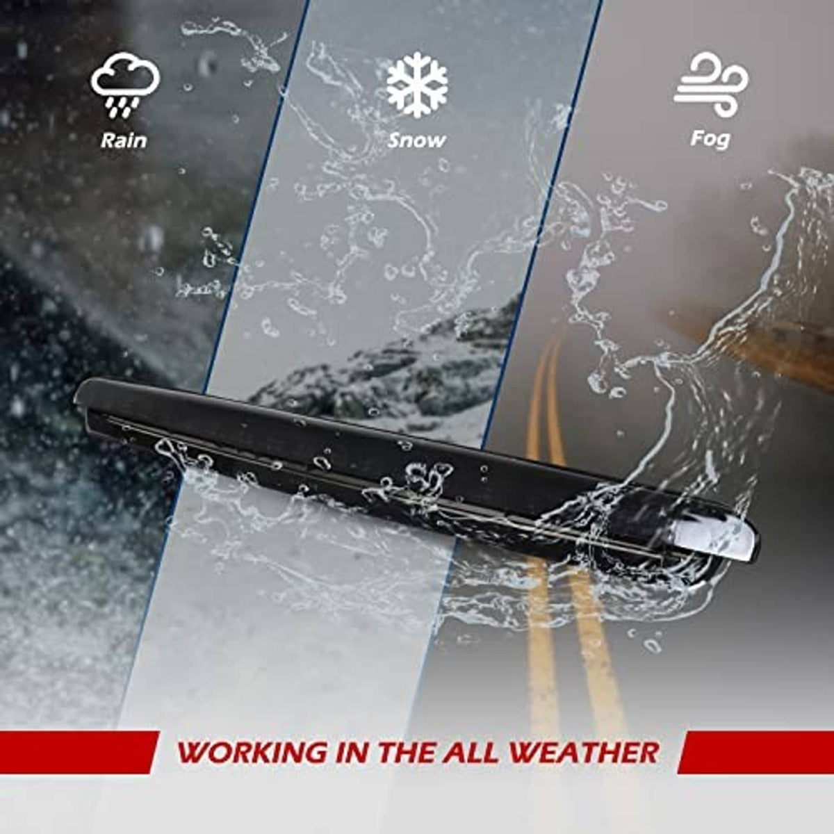LED third brake light bar with water-splash exposure for all-weather protection