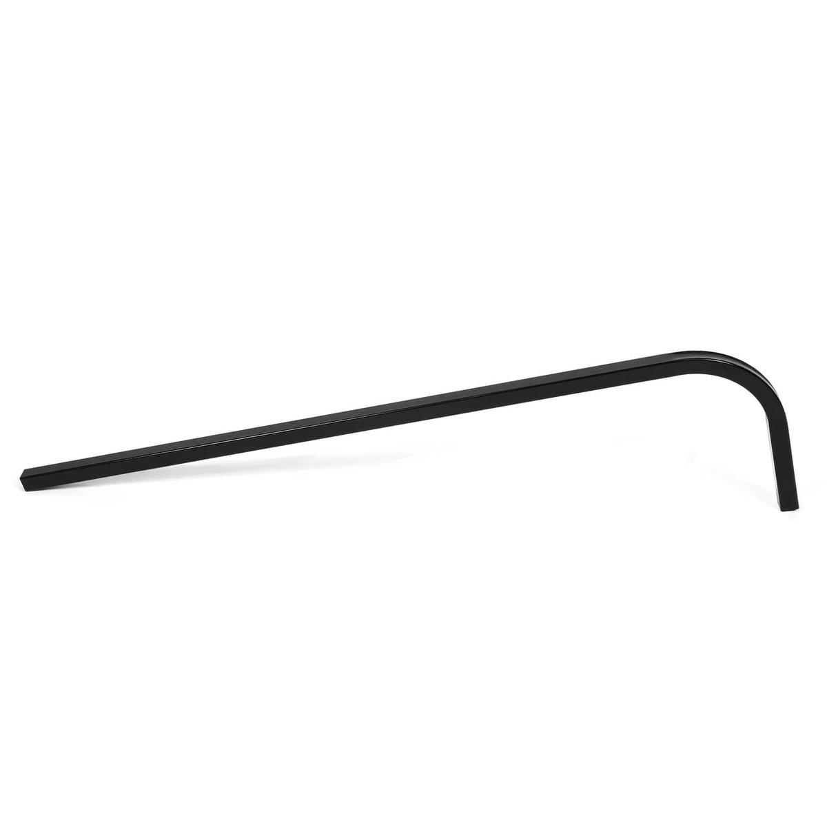 Single black U-shaped roof mounting support strut