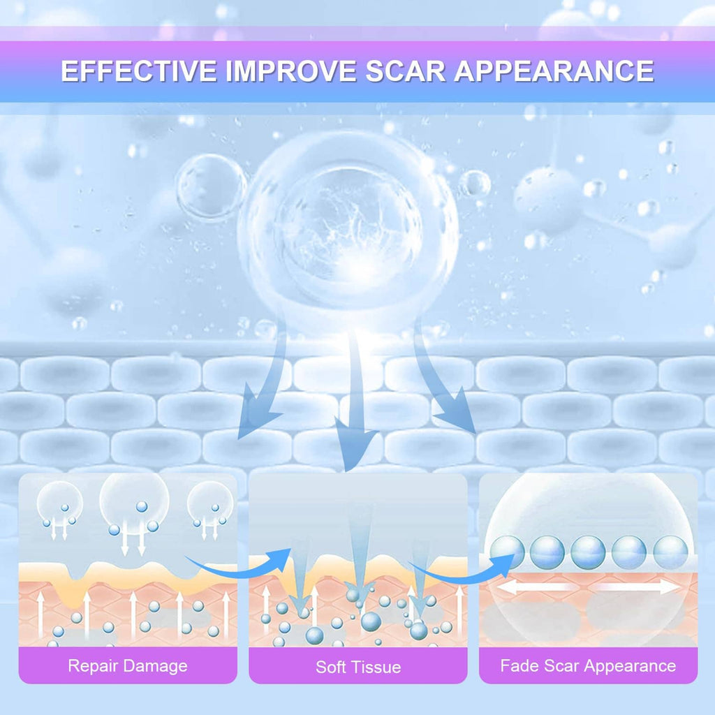 Scar appearance improvement diagram for silicone scar gel treatment