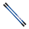 Blue valve cap remover tool with black rubber end caps