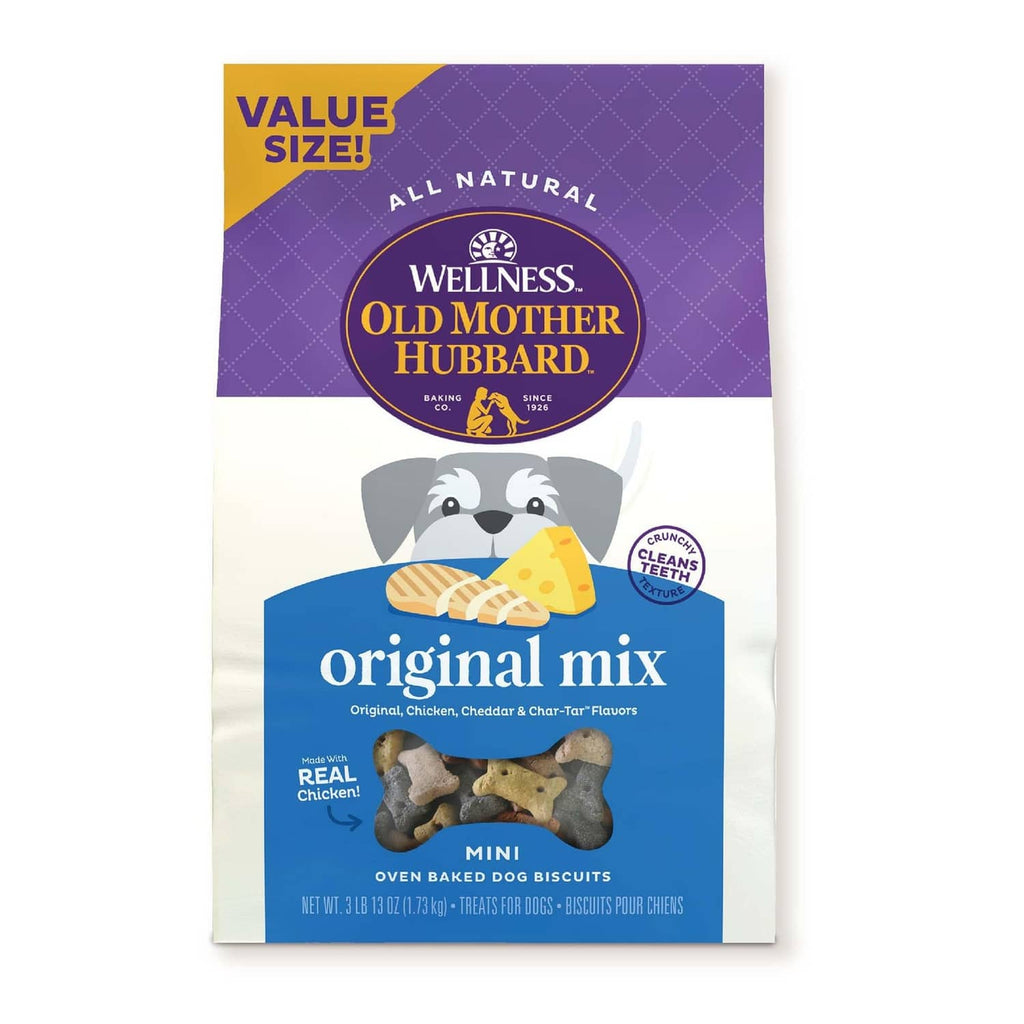 Old Mother Hubbard Original Mix dog treats bag with mini oven-baked biscuits, value size