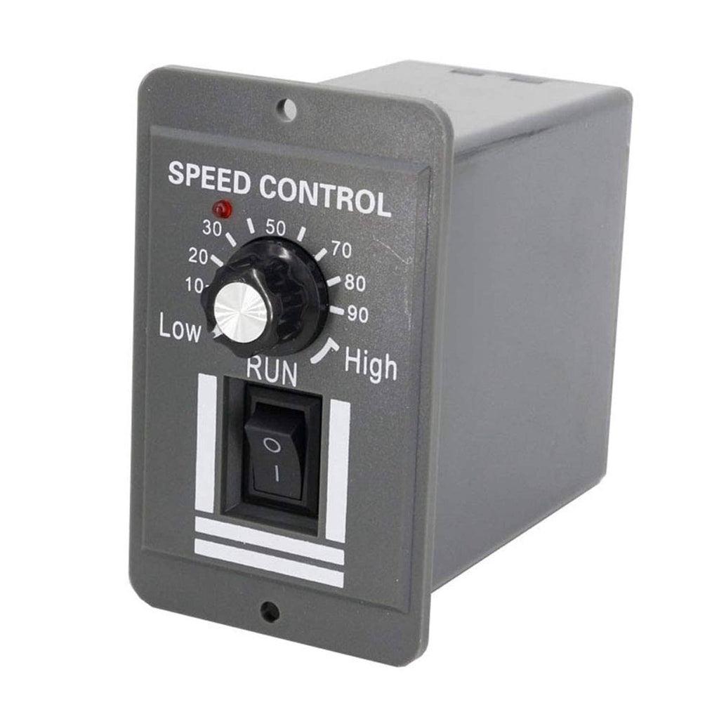 DC motor speed control module with speed knob and RUN/High-Low switch panel