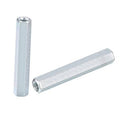 Galvanized hex coupling nut sleeve with internal threads for M6