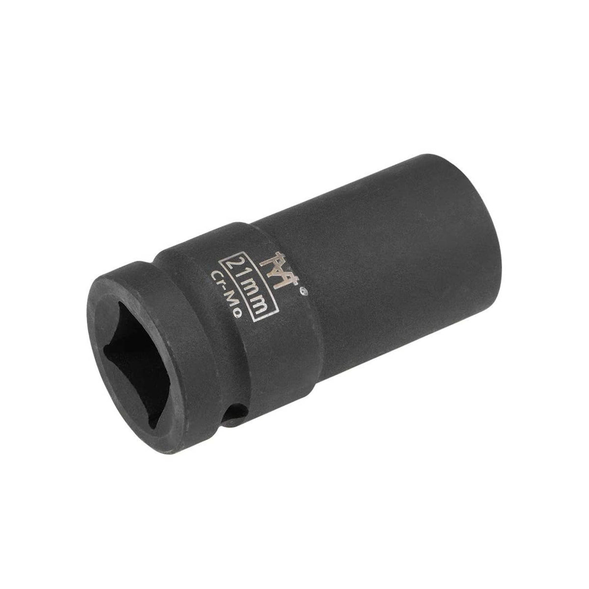 3/4-inch drive 21mm 6-point impact socket, black Cr-Mo alloy