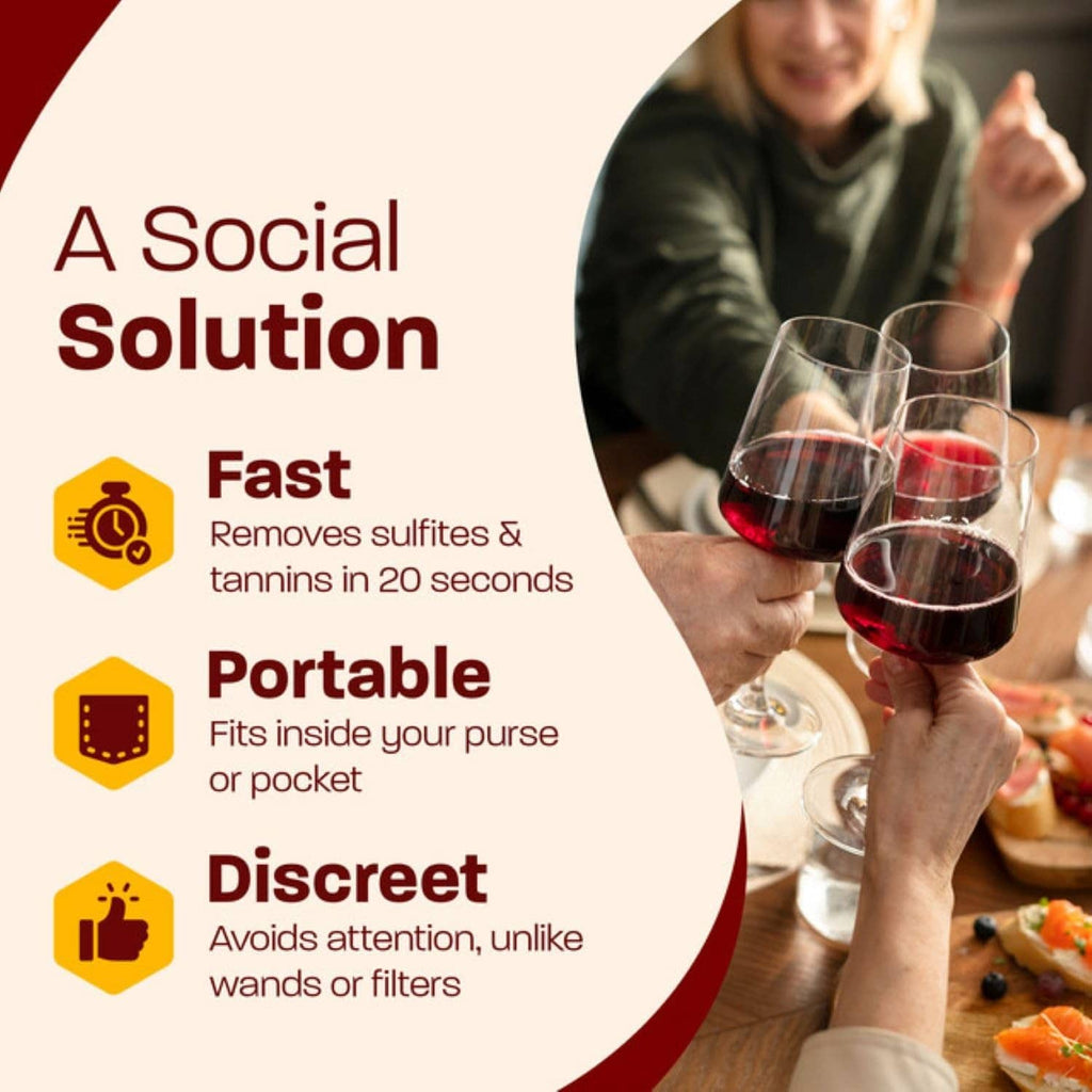 Drop It wine drops with two 10ml bottles and icons for fast, portable, discreet use