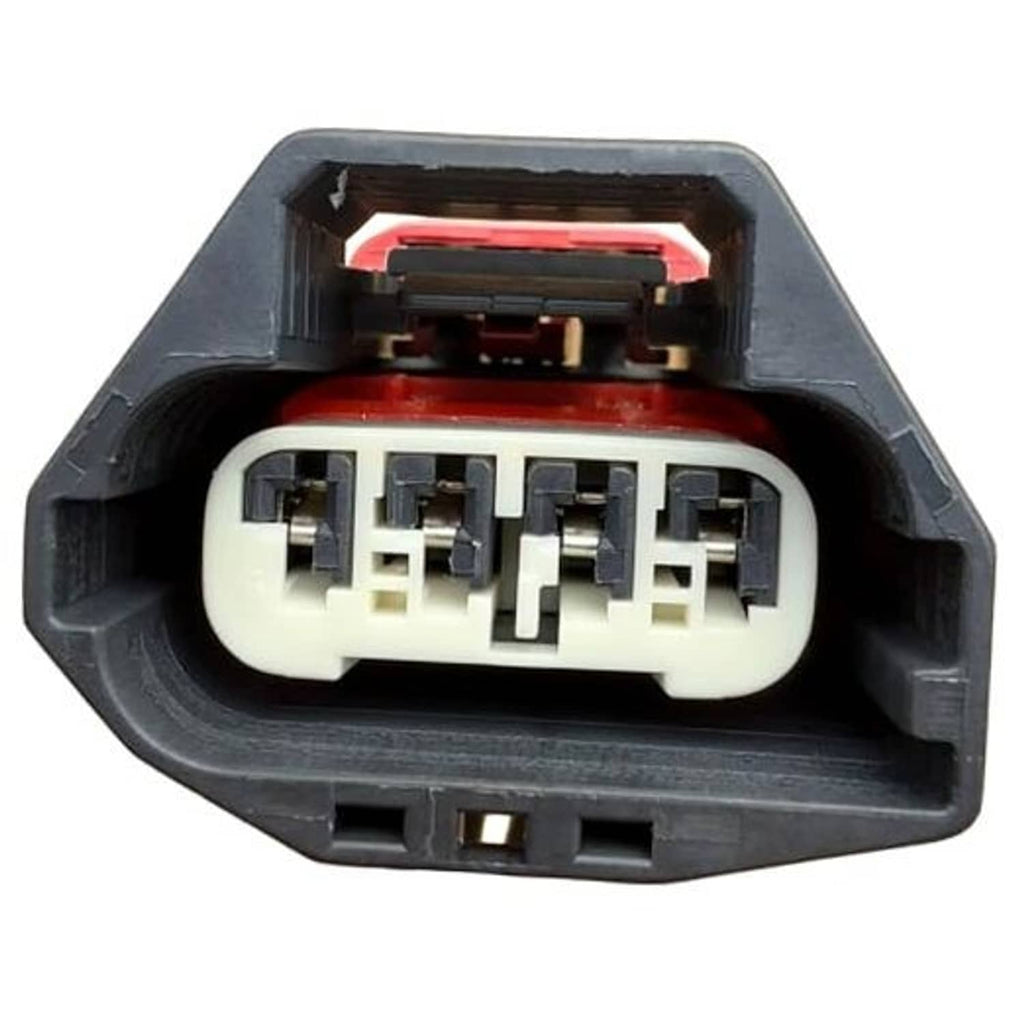 Throttle body sensor connector plug with red latch and multi-pin white housing