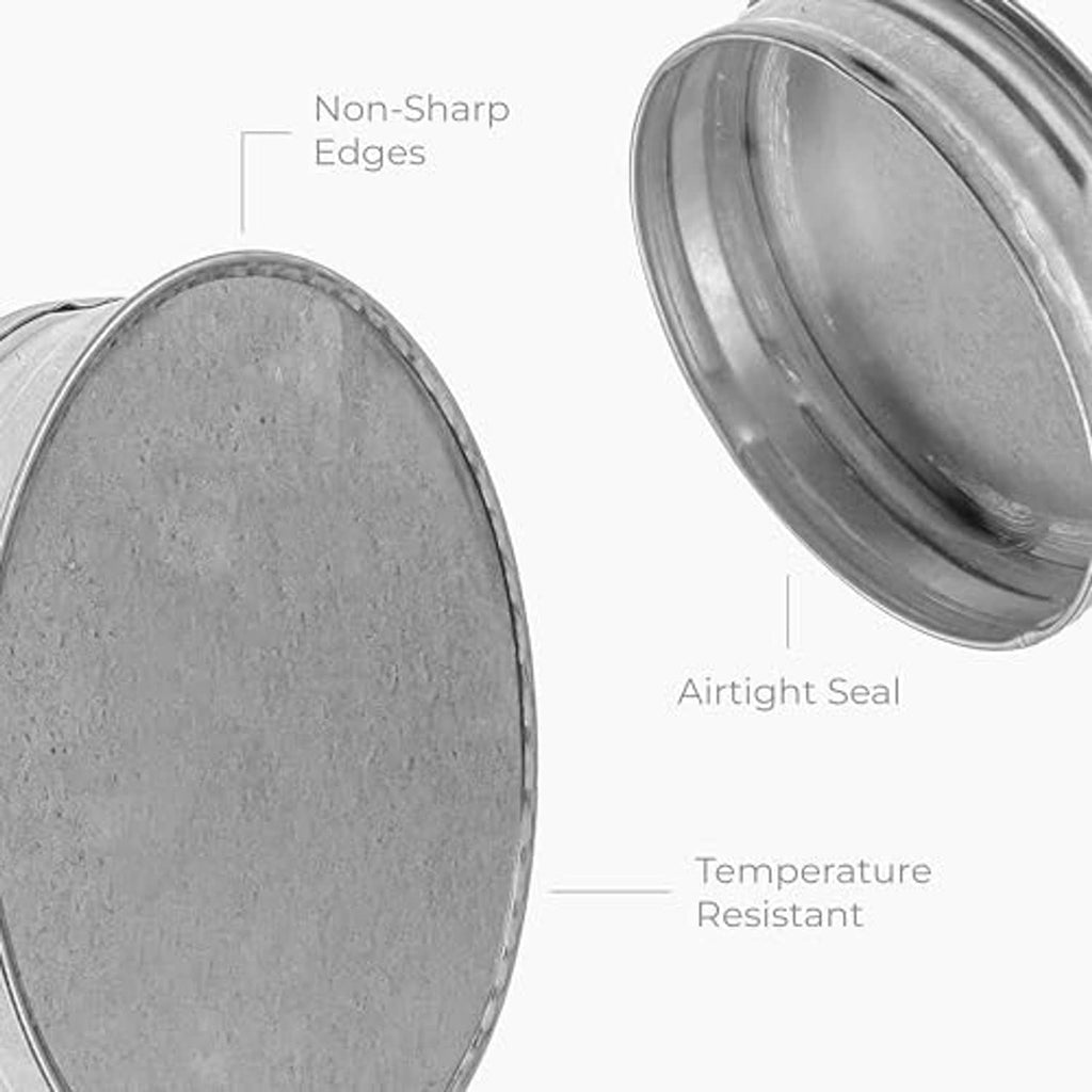 Galvanized steel duct end cap with smooth non-sharp edges and airtight sealing rim