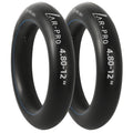 Pair of black AR-PRO 4.80-12 heavy-duty inner tubes for ATV tires, TR13 size