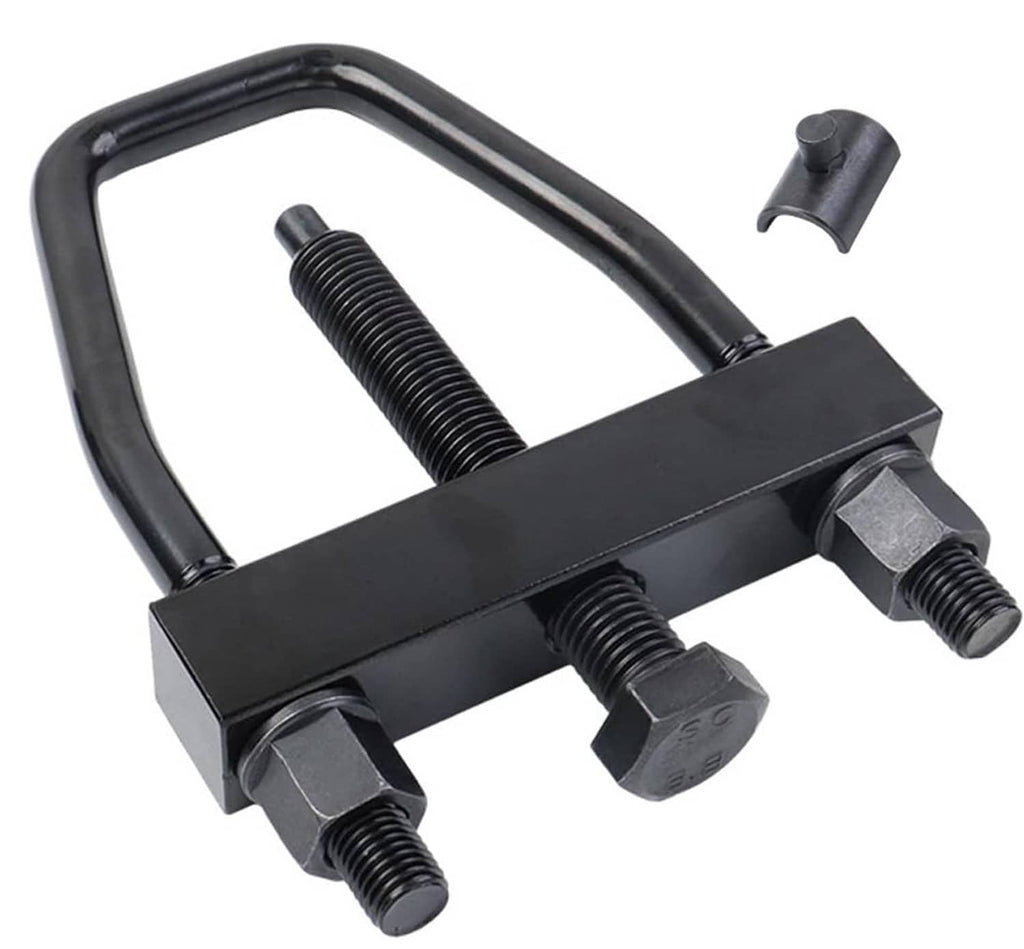 Black torsion key tool with U-shaped handle and threaded adjustment bolts