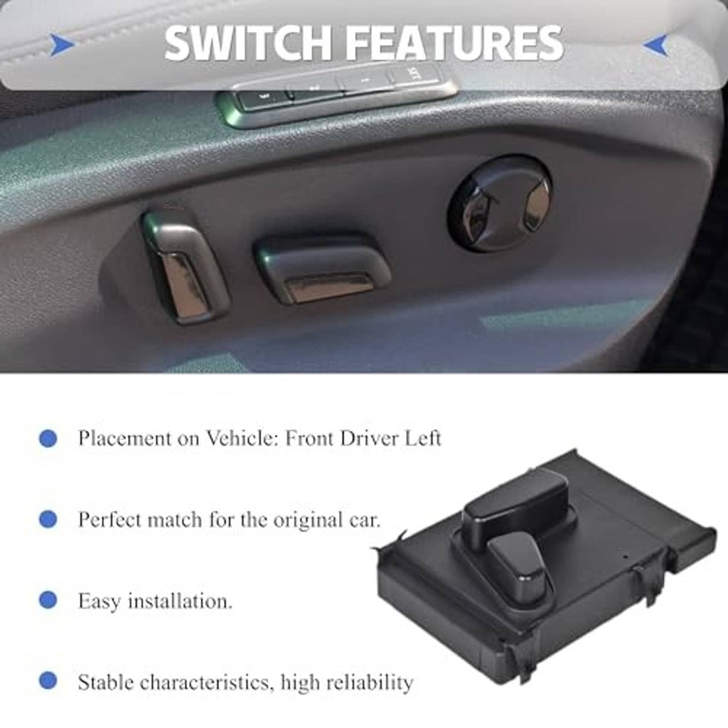 Power seat switch assembly with two molded switch housings