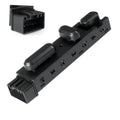 Power seat control switch module with four rocker buttons and electrical connector, black