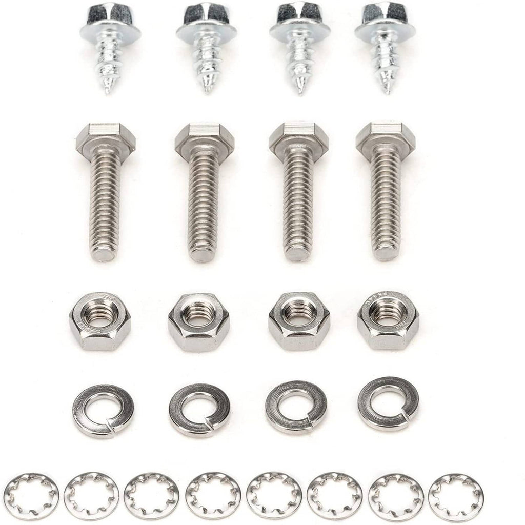 Transmission oil cooler hardware set with bolts, nuts, and lock washers