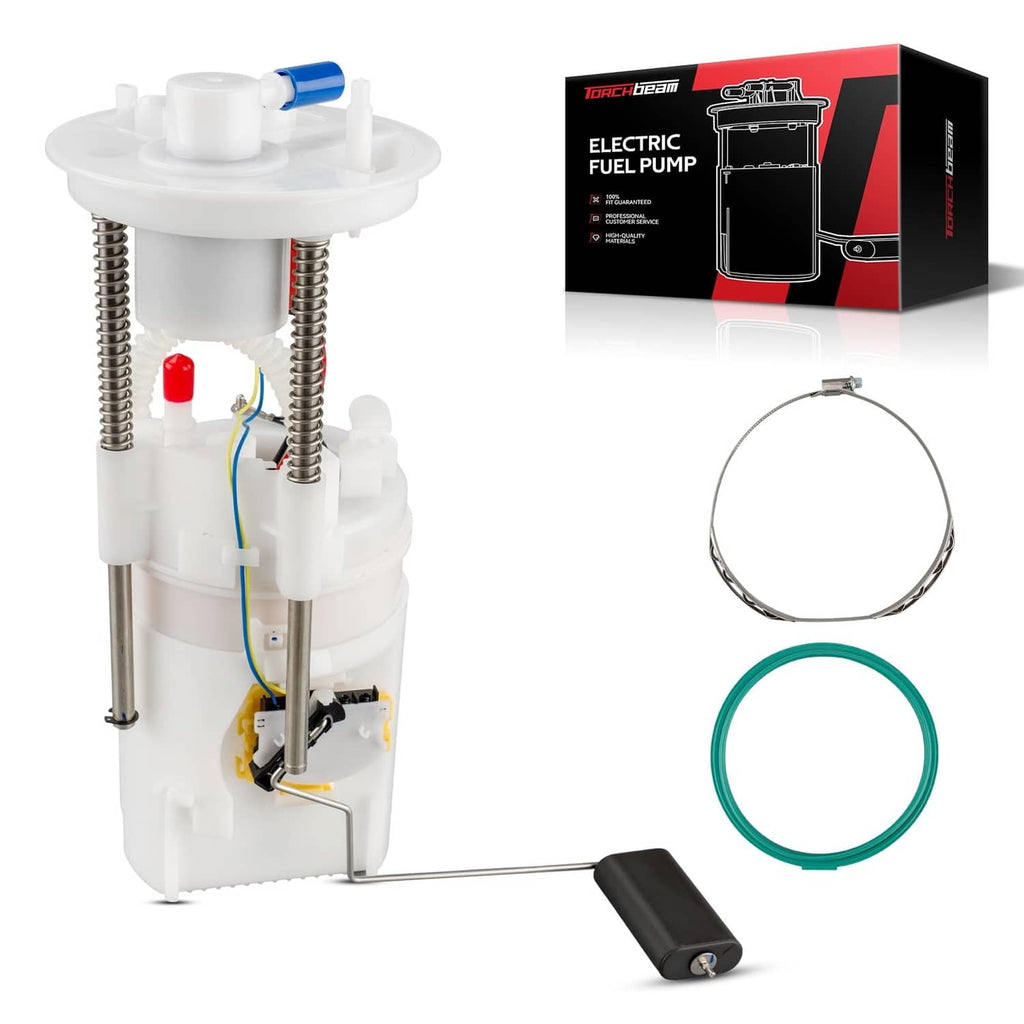 Electric fuel pump assembly with wiring connector and included sealing gaskets