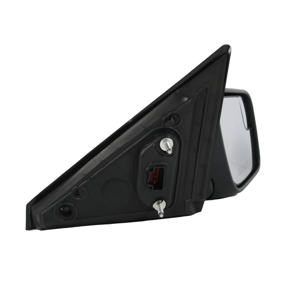 Right side mirror back view with wiring ports and black mounting housing