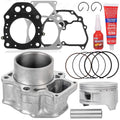 ATV top end engine kit parts: cylinder, piston, rings, gaskets, clips, pin, sealant