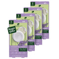 Non-toxic air freshener plug hub kit with lavender tea & honey refills, purple boxes (4-pack)