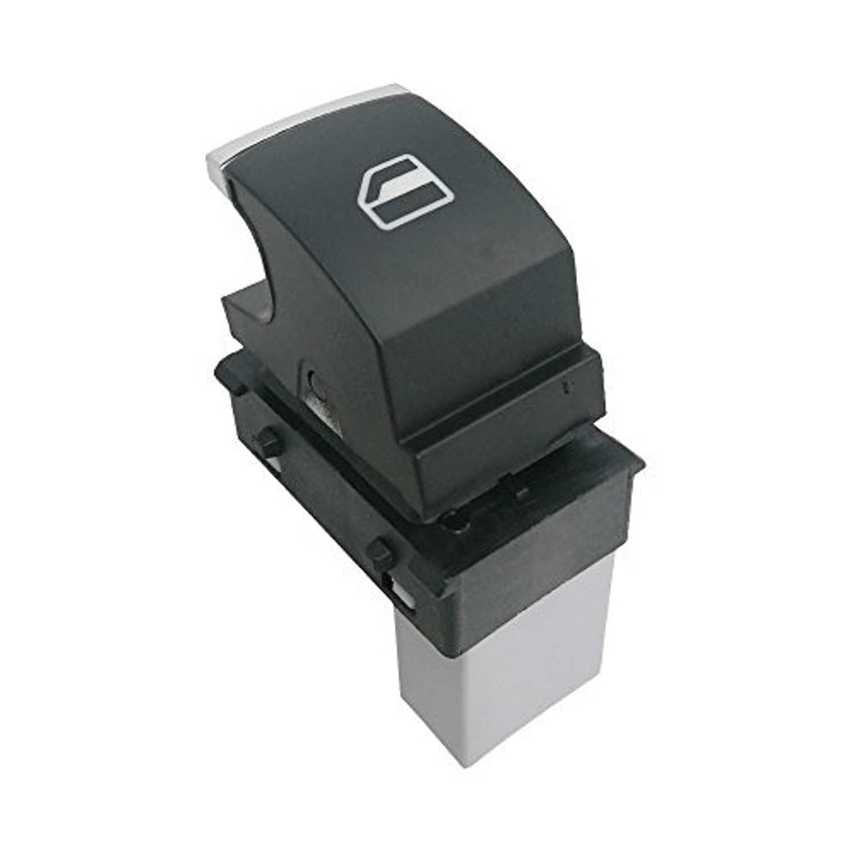 Passenger-side power window switch button with window icon on dark gray plastic