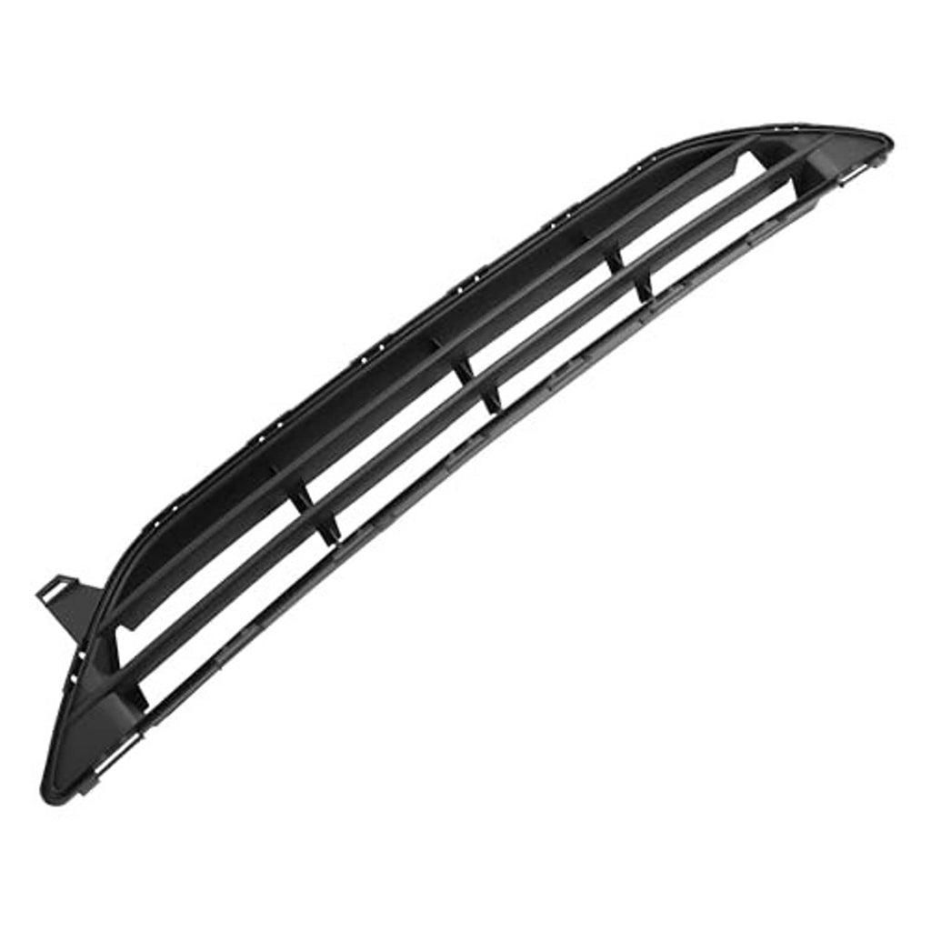 Front bumper lower grille with arched outer frame and horizontal black slats