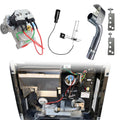 RV water heater replacement parts kit, showing valve assembly and wiring harness