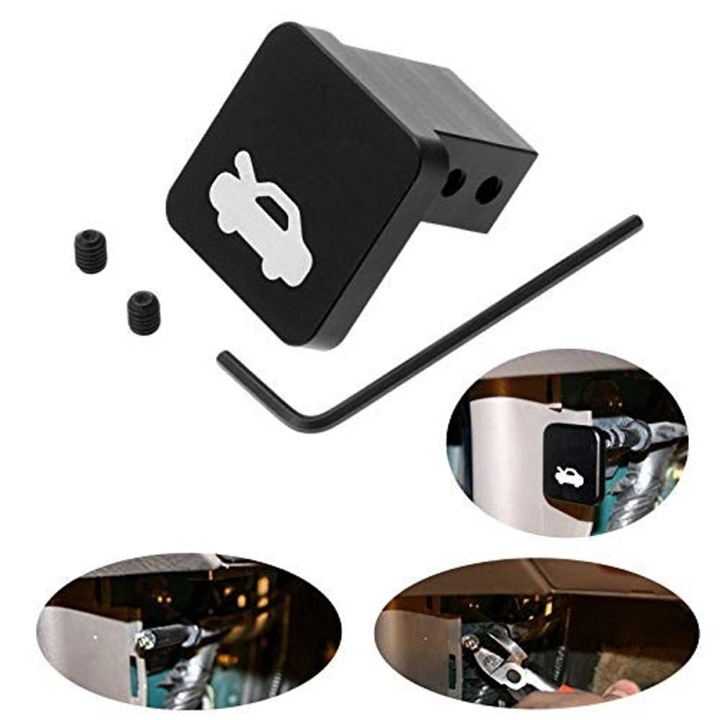 Hood release latch handle repair kit with black bracket, two screws, and L hex key