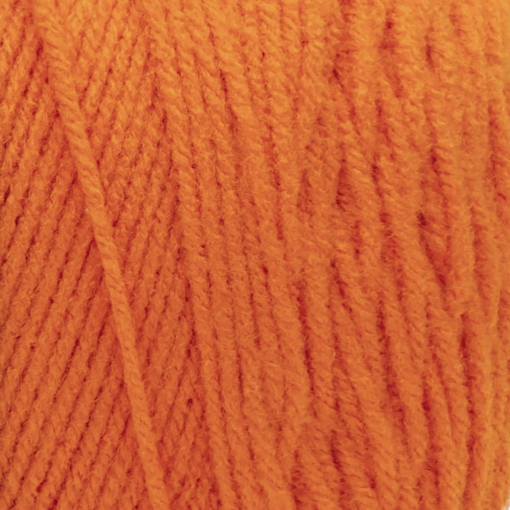 Pumpkin orange chunky yarn texture close-up