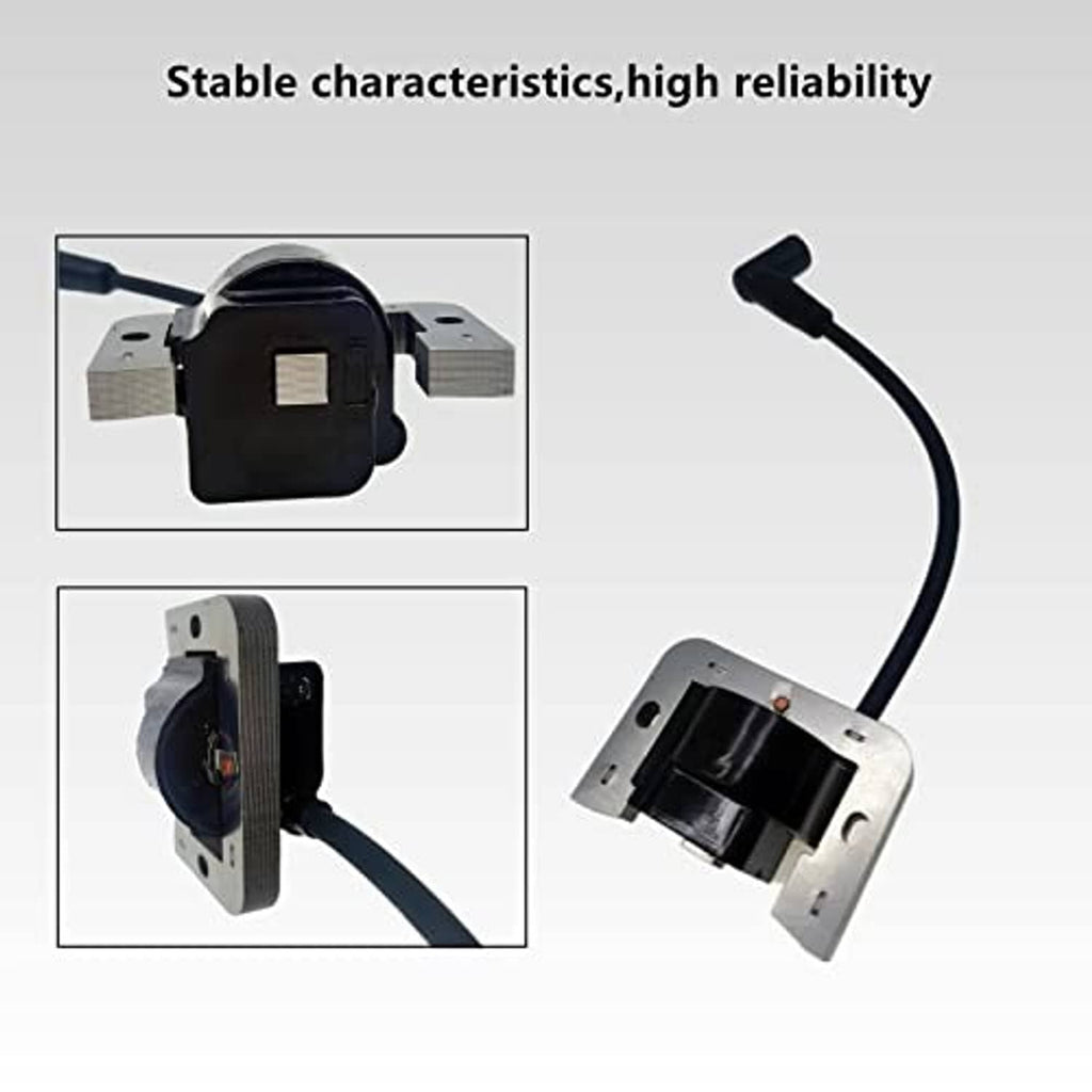 Digital ignition module with black coil and metal mounting bracket, with wiring