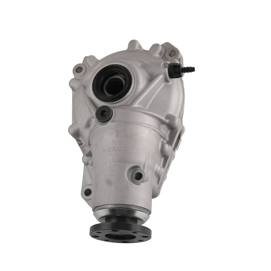 Front axle differential carrier with side port and input shaft seal opening