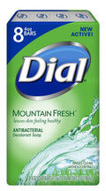 Dial antibacterial bar soap box, Mountain Fresh scent, 8 bars, 4 oz each