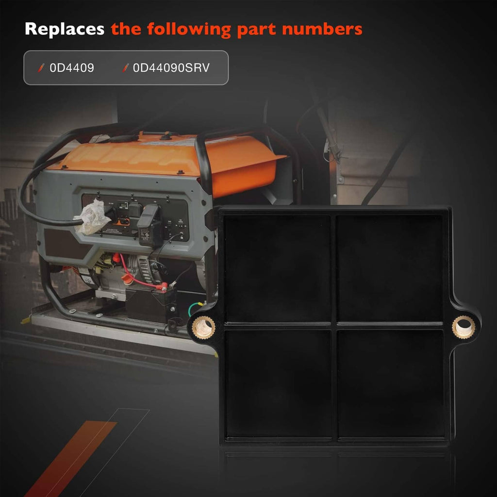 RV generator governor/idle control board installed beside open generator components