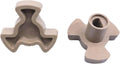 Microwave turntable motor coupler set, beige plastic