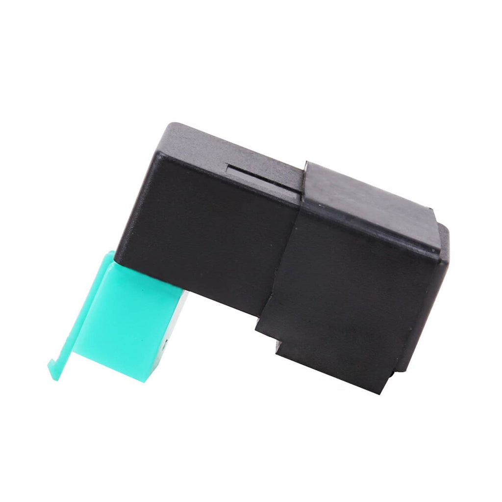 5-pin AC CDI ignition unit box, black housing with teal connector tab, angled view