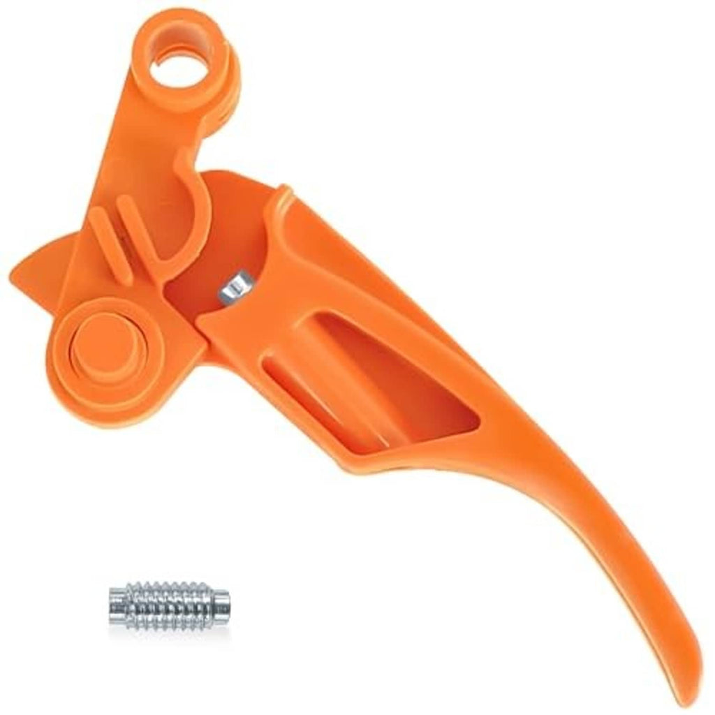 Orange throttle trigger lever and mounting screw, replacement trimmer part