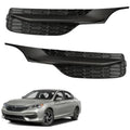 Textured black front bumper fog light covers, left and right pair