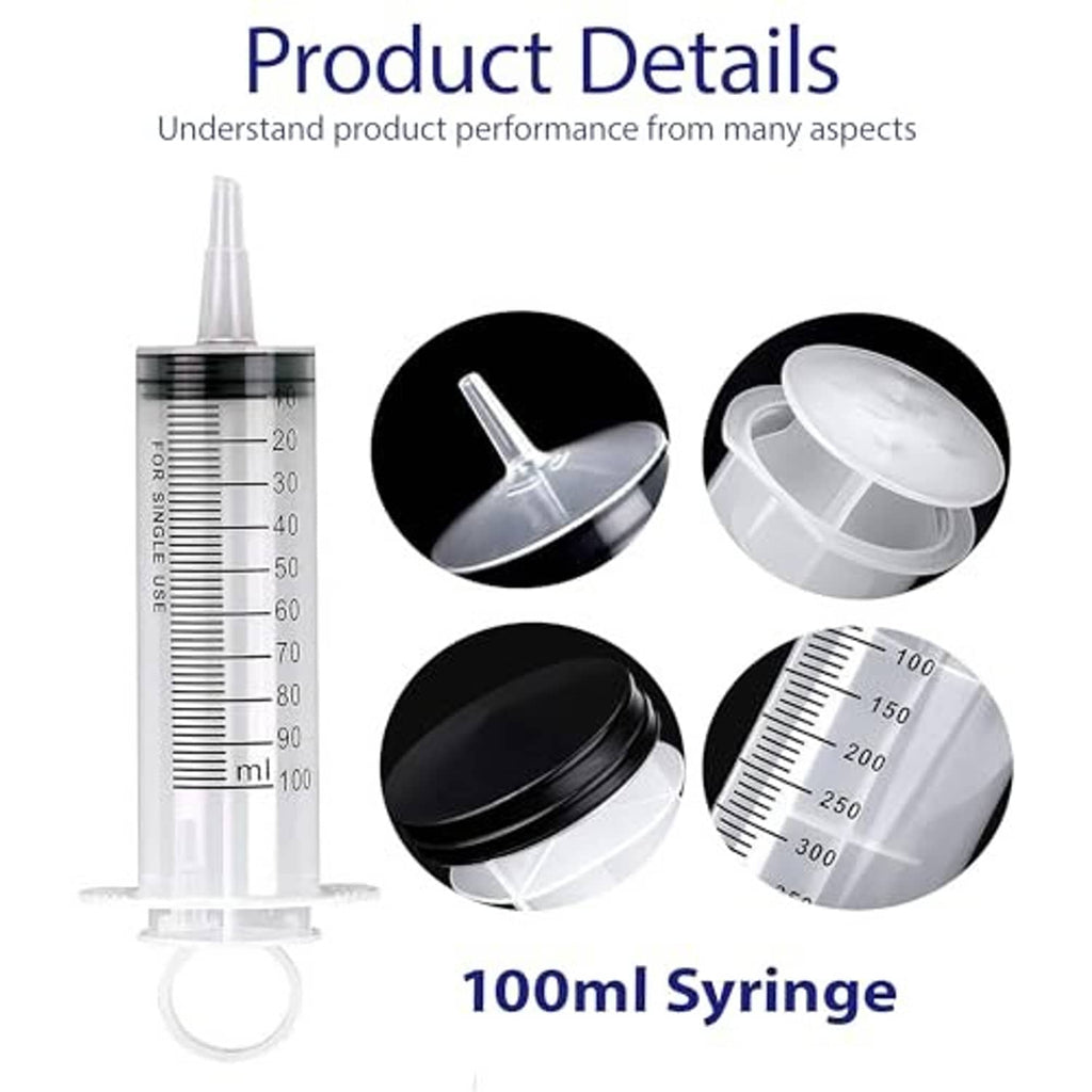 Brake bleeder kit syringe with measurement markings and white adapter cup components.
