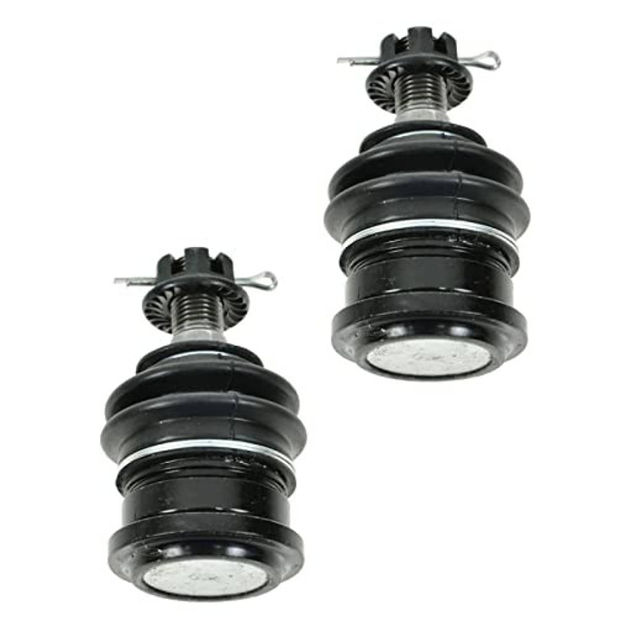 Front upper ball joints with rubber boots and coil spring assemblies
