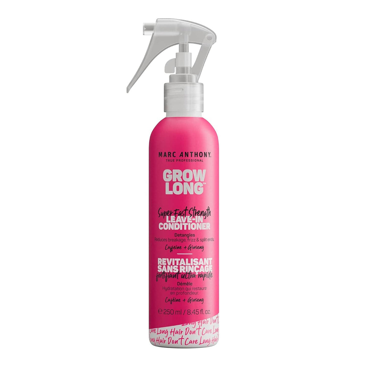 Marc Anthony Grow Long leave-in conditioner spray bottle with white pump