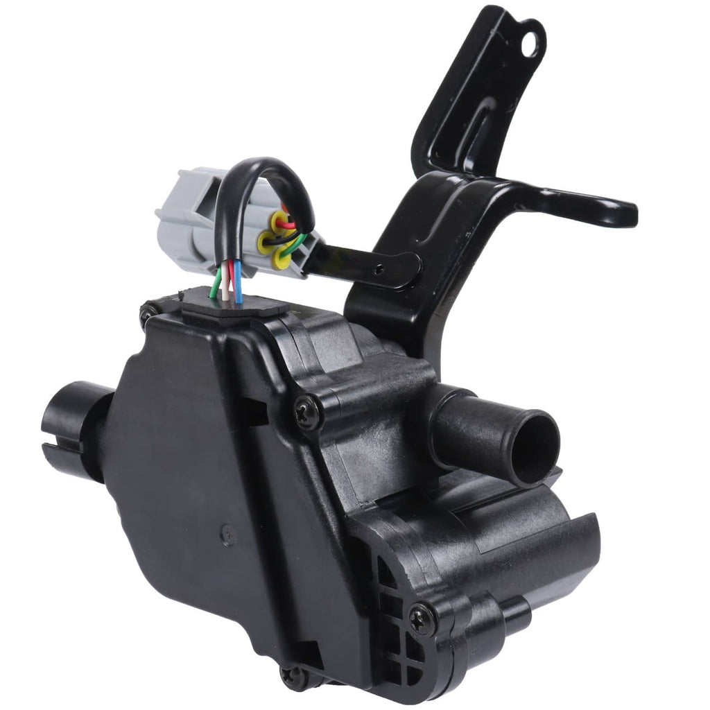 Heater coolant control valve with black lever bracket and color-coded wire connector