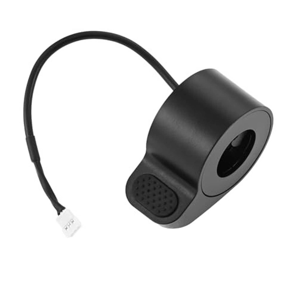 Black thumb throttle accelerator for electric scooter with cable and round port