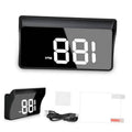 Digital HUD speed display with white 88 mph digits on a black rectangular housing