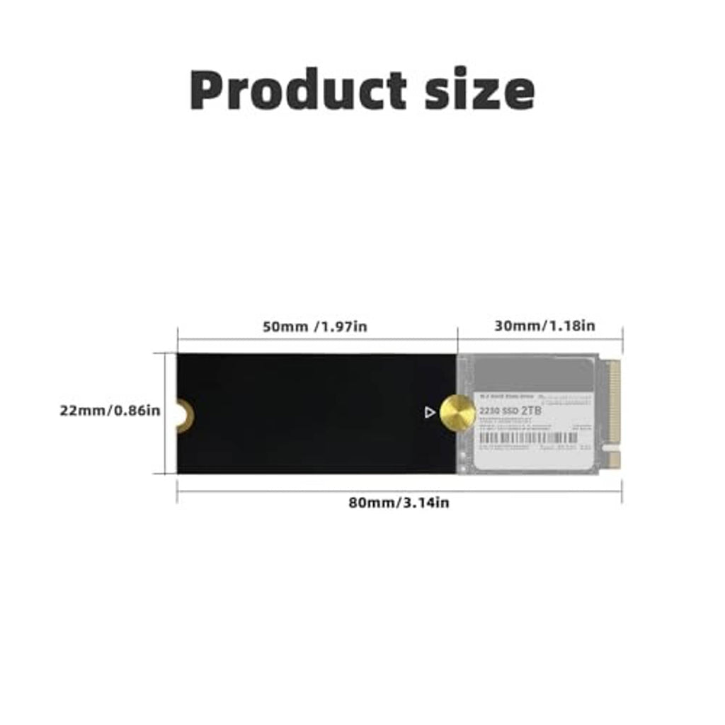 M.2 extension bracket dimensions diagram with labeled measurements